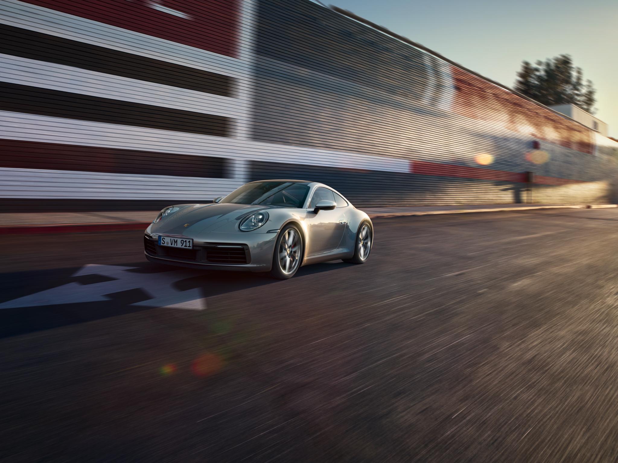 Porsche 911 auf der Straße