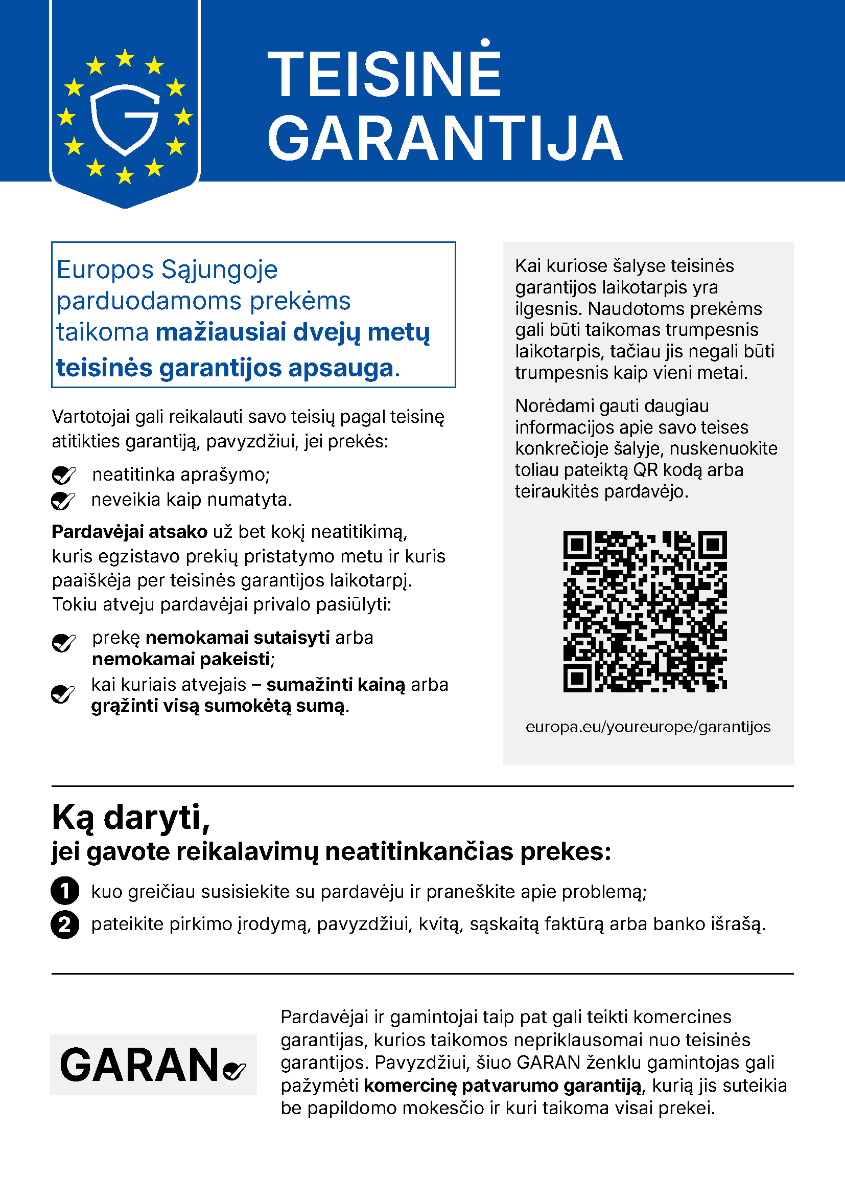 Įstatyminės garantijos teisės