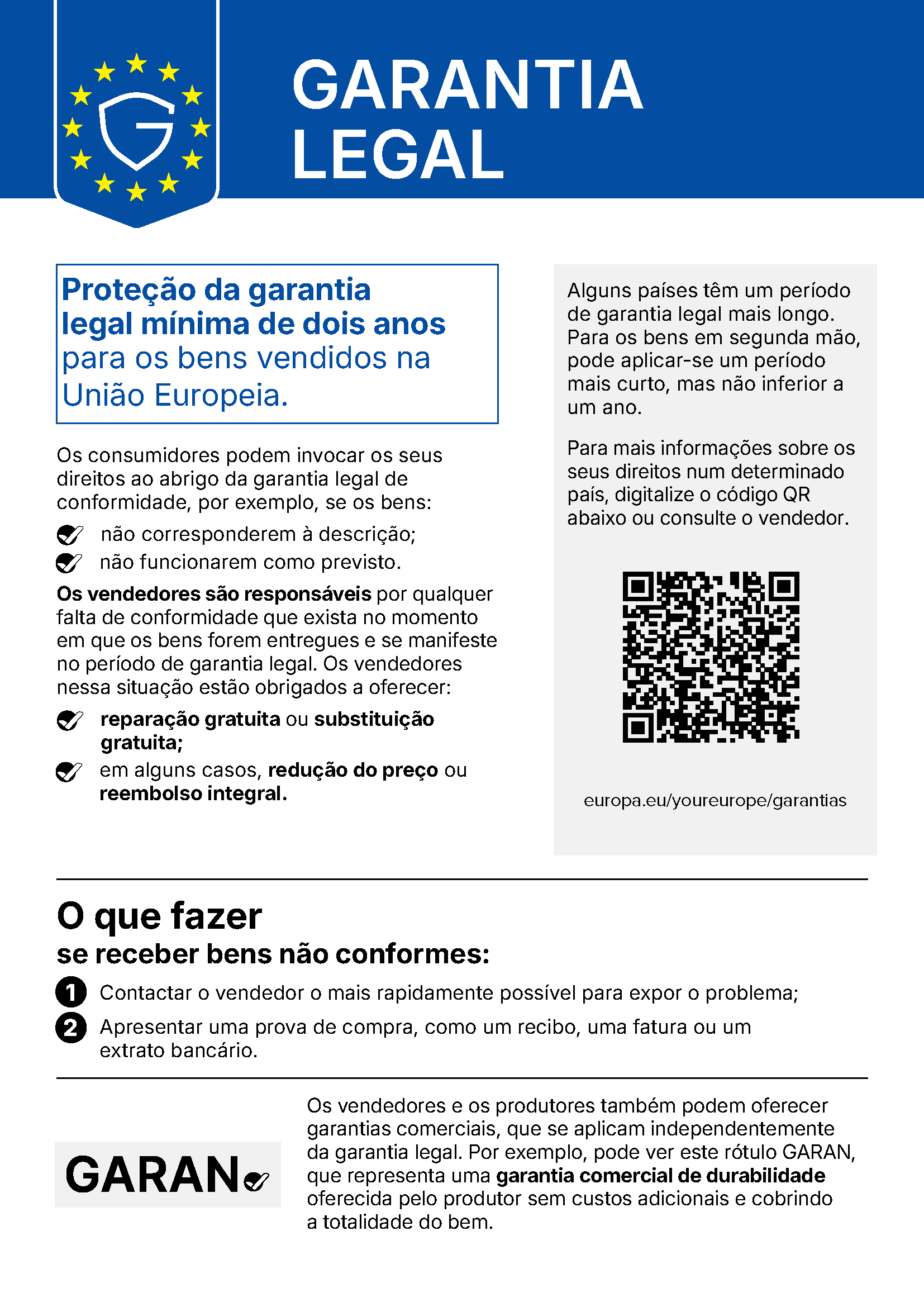Direitos de garantia estatutários